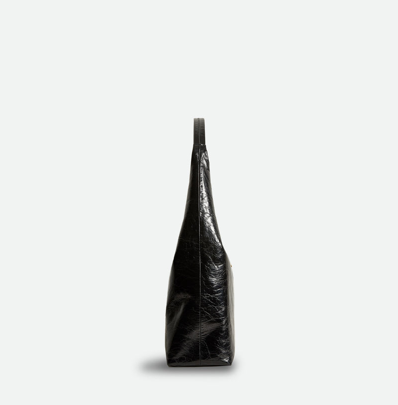 Jumbo Classic Leather Bag Black