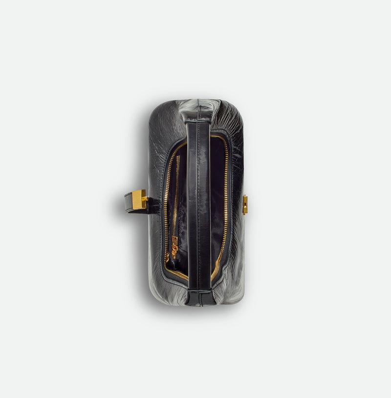 Jumbo Classic Leather Bag Black
