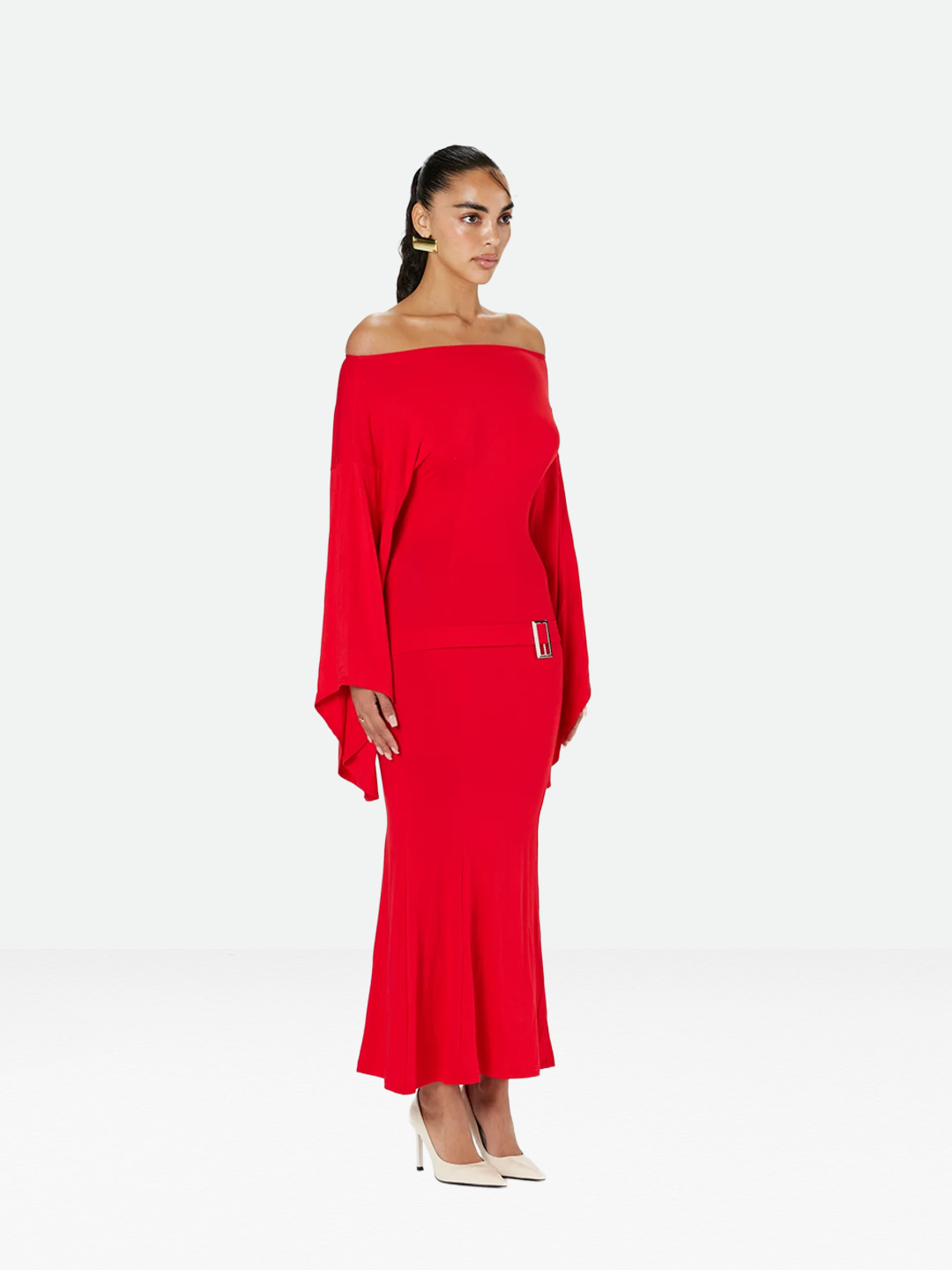 Red Buckle Dress