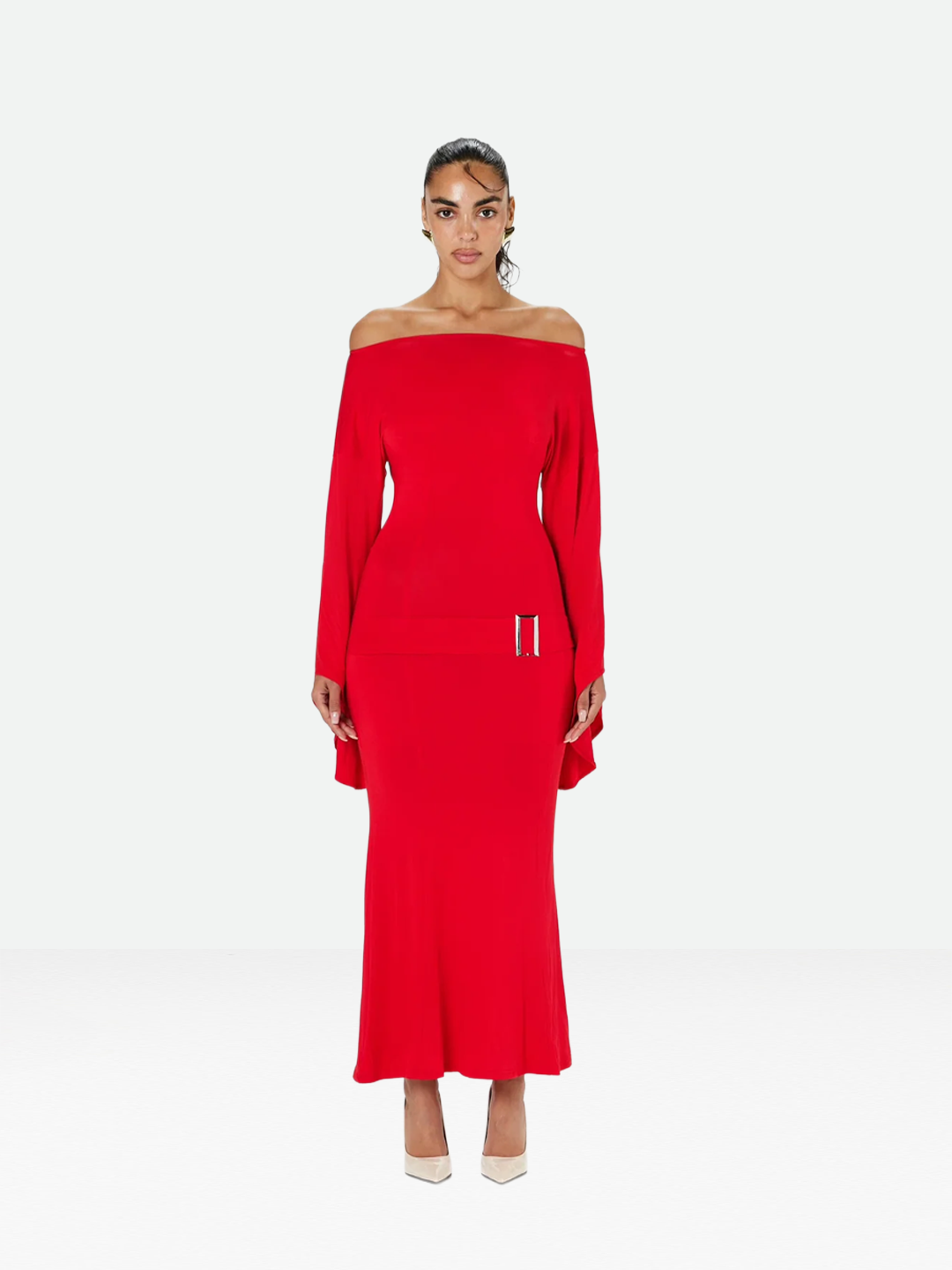 Red Buckle Dress